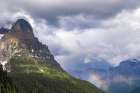 Rainbow by Going-to-the-Sun Mountain in Glacier National Park, Montana, USA. Art Print